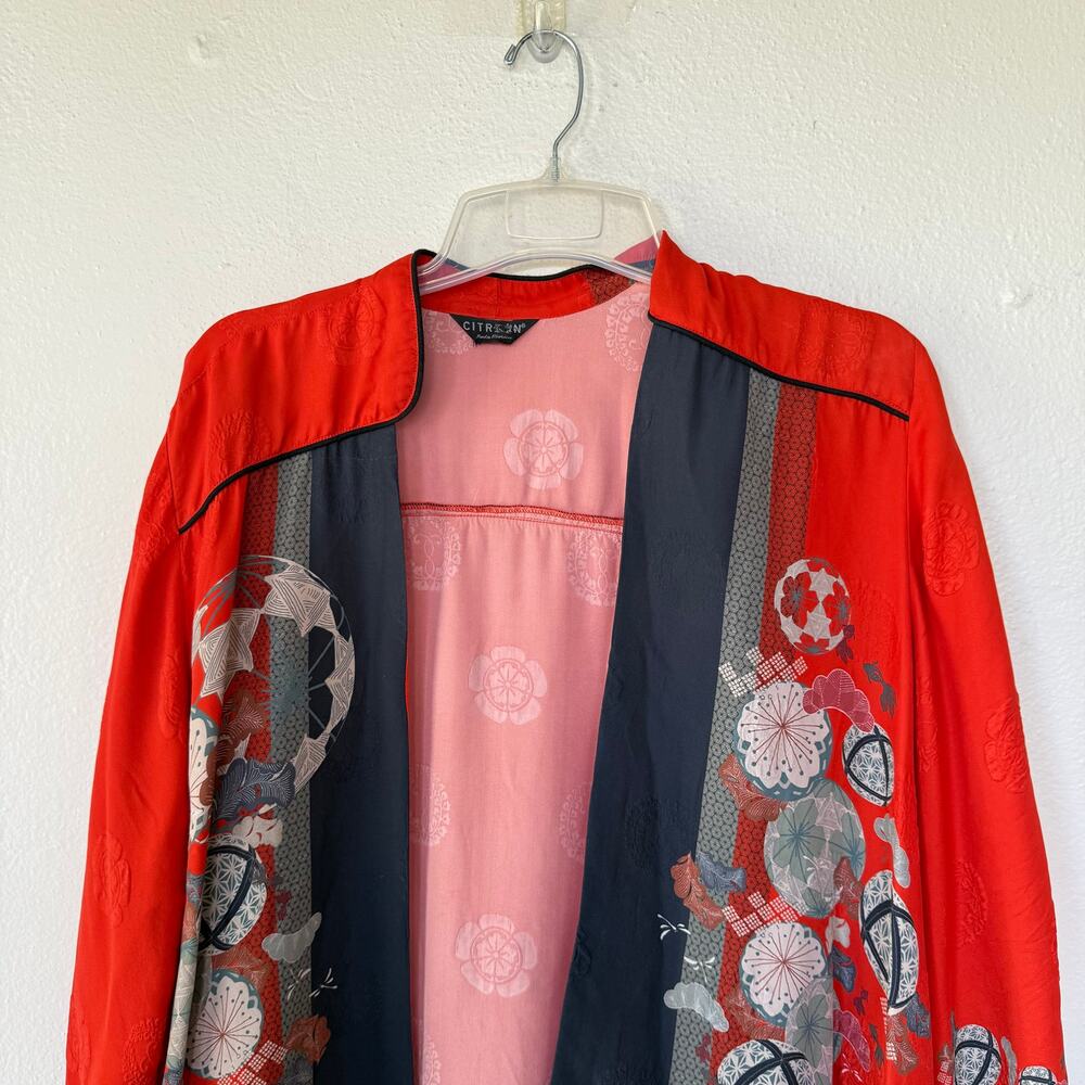 CITRON branded kimono-style  jacket Japanese design Size XL - Picture 4 of 10